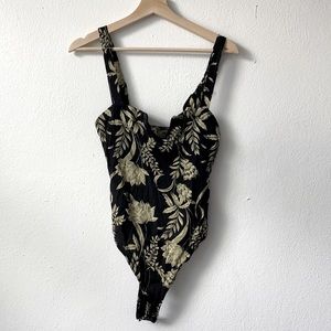 Free People floral bodysuit